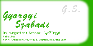 gyorgyi szabadi business card